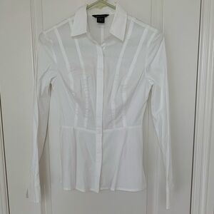 NWT Moda International Classic White Shirt Size 0